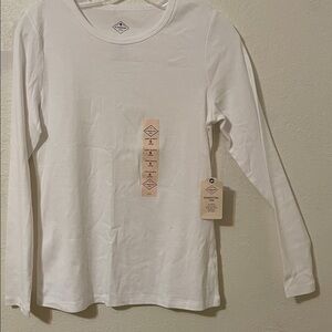 Essentials Classic White Long Sleeve